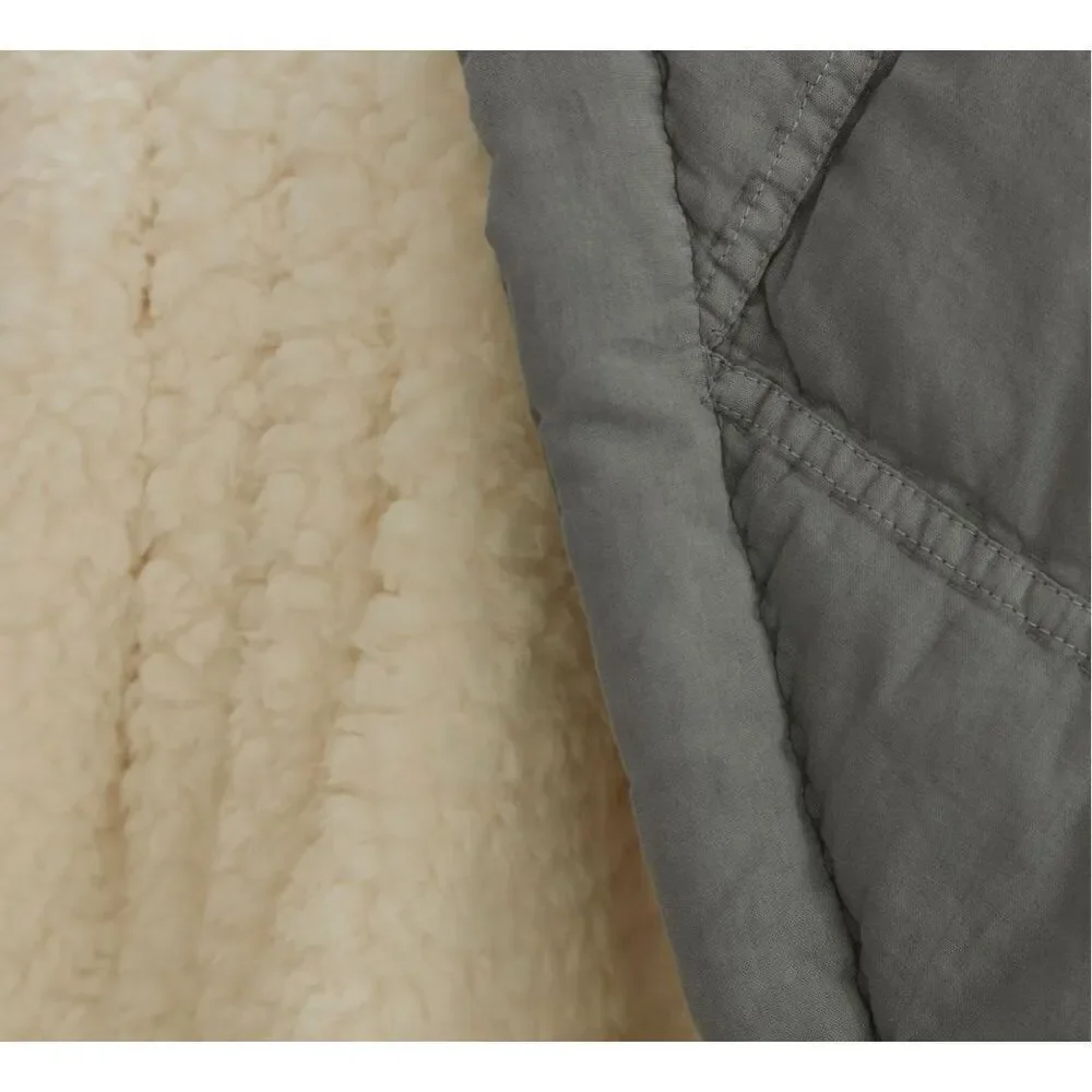 Pottery Barn Teen Washed Rapids Quilt Dark Grey Twin XL